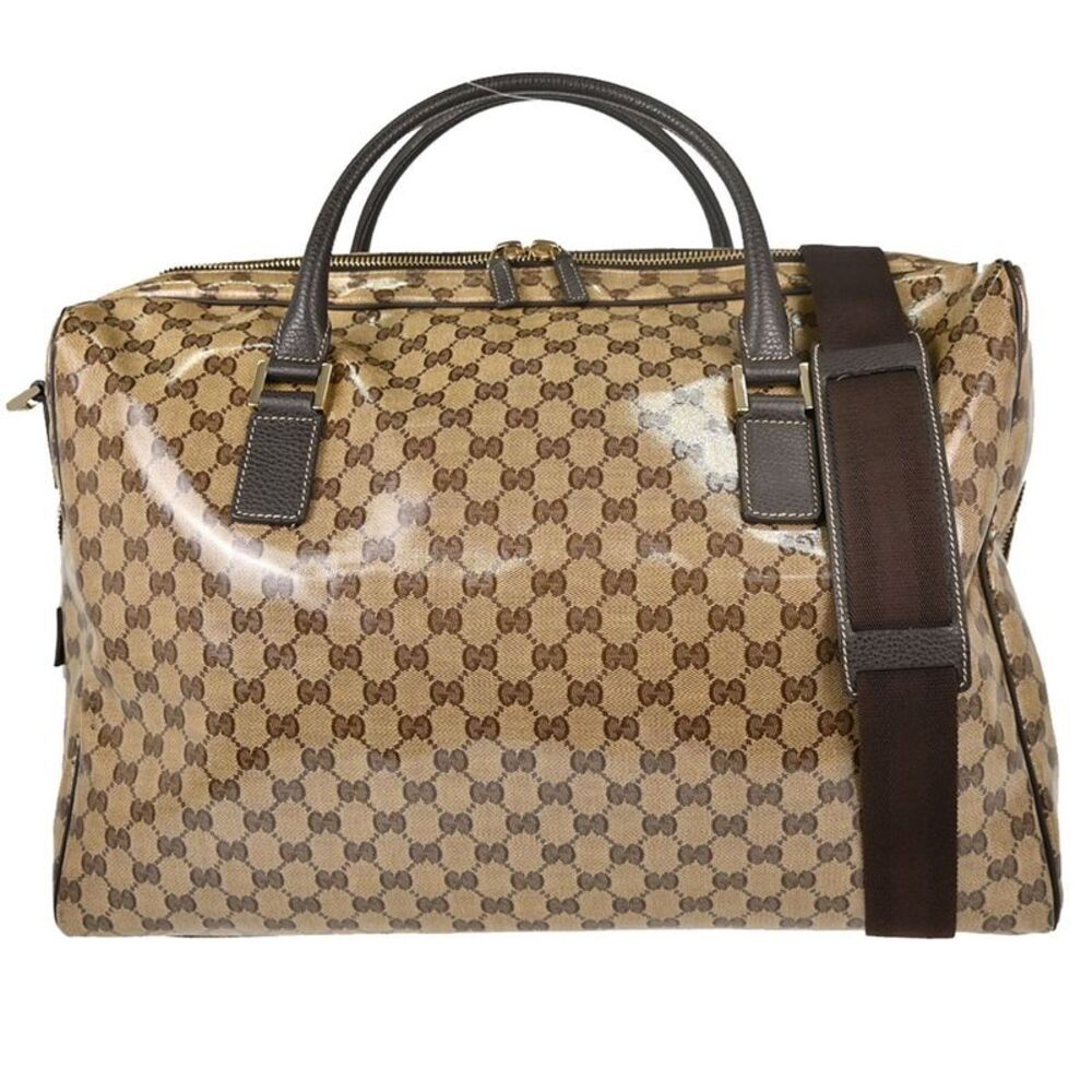 Gucci Gg Top Handle Gg Matelasse Leather Beige Pvc Tote Bag Bag